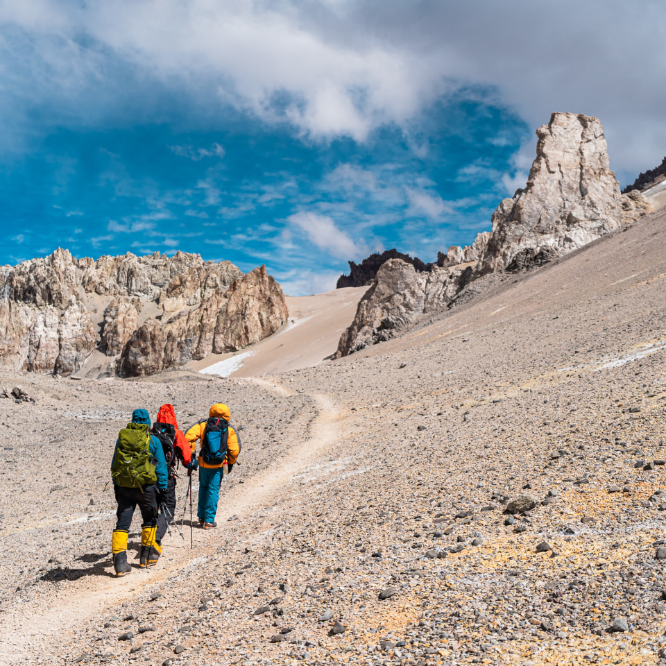 Aconcagua Besteigung per Überschreitung auf der 360°-Route